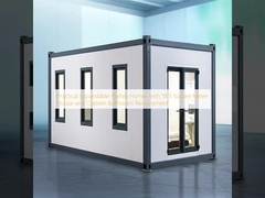 18.5平方メートルの家とカスタムバスルーム要件を備えた実用的な拡張可能なプレハブ住宅