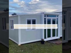 カスタマイズ可能な拡張可能な亜鉛メッキ鋼フレーム付きプレハブ住宅