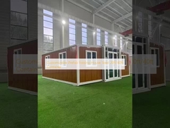 カスタマイズ可能なプレハブ折りたたみ式ハウス スチール 20ft/40ft コンテナ