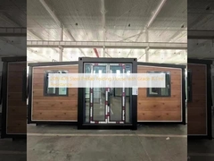 グレードA耐火性の20フィート/40フィート鋼製プレハブ折りたたみ式ハウス