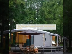 ソーラーパネルとLED照明付き8トンスチール宇宙カプセルハウス