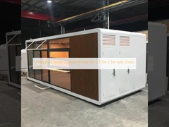 防風アップルカプセルハウス 6m x 3.3m x 3m スマートロック付き