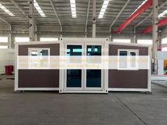 40フィート拡張可能なコンテナハウス 72m2の居住スペース,折りたたみのサイズ 11800 × 6220 × 2480mm,鋼屋根