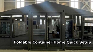 折りたたみ式 20 フィート コンテナ ホーム クイック セットアップ