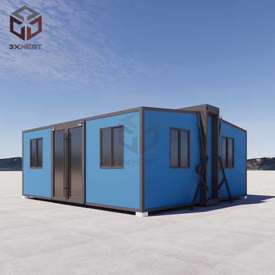 購入 地震耐性小型プリファブ折りたたみ屋 27.5m2 2 ベッドルーム 1 トイレ online manufacture