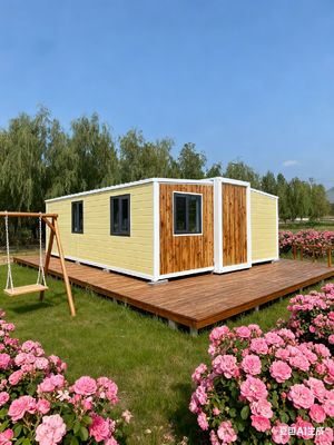 購入 Expandable Prefab Homes with 2 KN/m2 Floor Loading Suitable for 2-4 People and 12KW Power Consumption オンライン製造