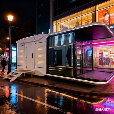 購入 3460 Width Space Capsule House with 7 Tons Net Weight and 29.6 Square Meters Floor Area オンライン製造