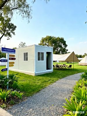 購入 Thermal Insulation 0.043W/m.K Flat Pack Folding House with 5630*2230*2515mm Inside Dimensions and 0.5KN/㎡ Wind Resistance オンライン製造