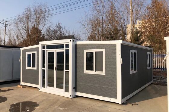 購入 Foldable 20ft Container with Galvanized Light Steel Frame 1,172 Cubic Feet Capacity and Wet-Dry Separation Bathroom Ideal for Prefab Tiny Homes オンライン製造
