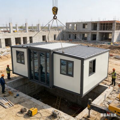 購入 カスタマイズ可能な折りたたみ式20フィートコンテナ、完全亜鉛メッキメインフレームと37平方メートルの床面積、オプションの寝室ドア付き オンライン製造