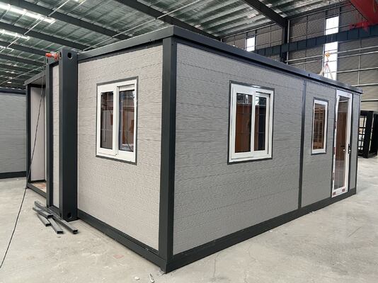 購入 Modern 27.5 Square Meters Prefab Folding House with Grade 8 Earthquake Resistance and Fully Galvanized Side Frame オンライン製造