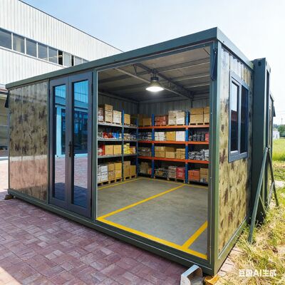 購入 Fully Galvanized Side Frame Prefab Folding House with Grade 8 Earthquake Resistance and Wet-Dry Separation Bathroom オンライン製造