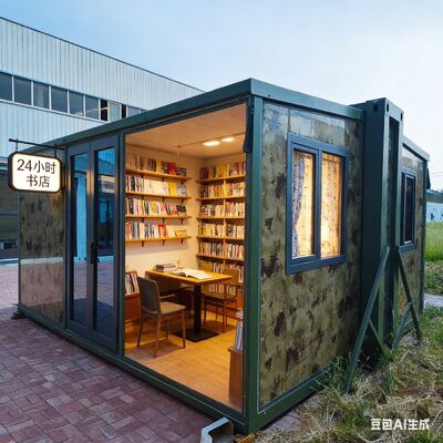 購入 Prefab Folding House with 27.5 Square Meters Floor Area, Grade 8 Earthquake Resistance, and Fully Galvanized Side Frame オンライン製造