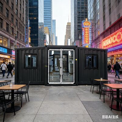 購入 18mm防火セメント繊維床 折りたたむ 20フィートコンテナ 防水屋根とブル 30*30 天井ランプ オンライン製造