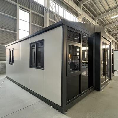 購入 折りたたみ式20フィートコンテナ、30〜40年の寿命、防水・防風設計、モジュラーリビング用のプレハブコンポーネント オンライン製造