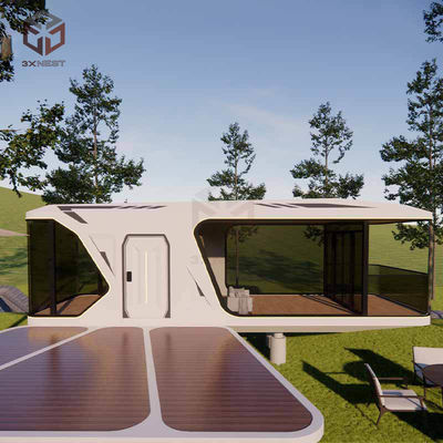 12KW モダン スペース カプセル ハウス プリファブ 屋外 オフィス ポッド カスタマイズ