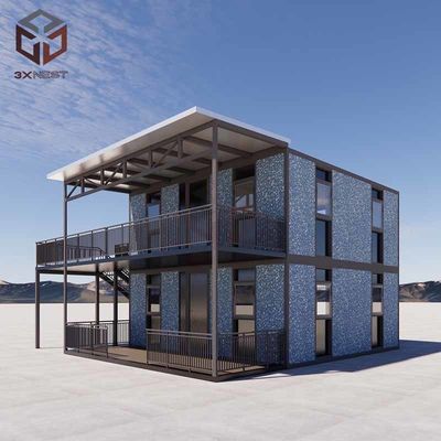 風耐性モジュール式折りたたみ住宅 フラットパックプリファブハウス OEM