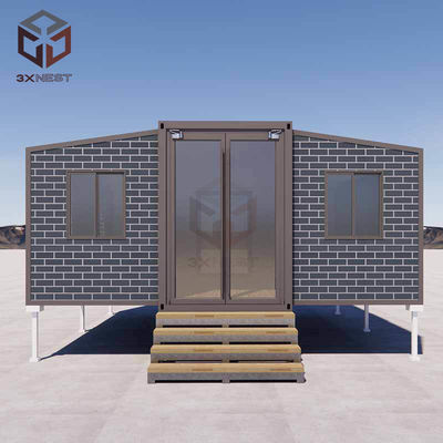 EPS/PU/ロックウールサンドウィッチパネル 20FT 仮設または恒久的な住居のための事前製造住宅