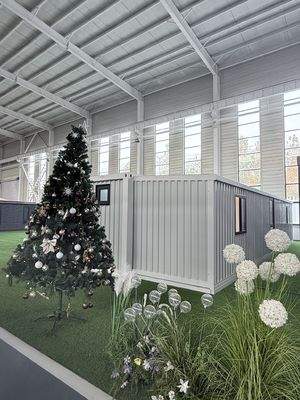 40フィート 拡張可能コンテナハウス、亜鉛メッキ鋼フレーム付き