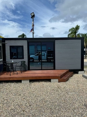 40ft Expandable Container Home with Extended Size 5900*6300*2480mm Bull 30*30 Flat Lamp and 72m² Living Space