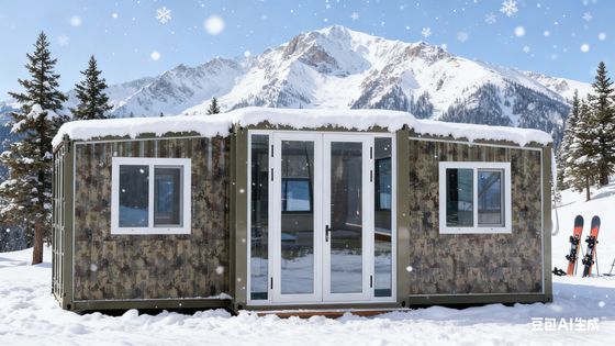 側面トップT50 EPSボード折りたたみ式20フィートコンテナ 容易な輸送/2個 2～4人収容