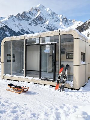 耐風性アップルカプセルハウス 2人用、12KWの電力消費