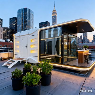 Space-29 ワークショップ倉庫建設事務所 スペースカプセルハウス 12KW 消費電力