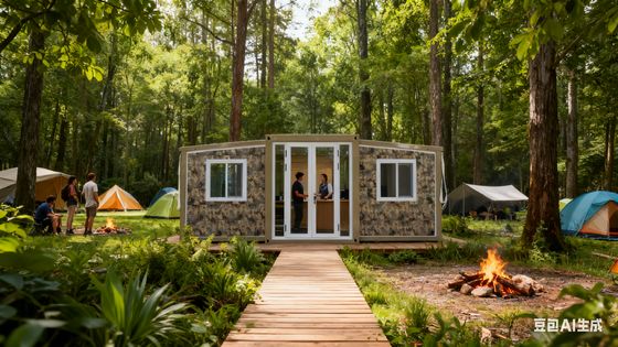 折りたたみ式20フィートコンテナ、L5900*W2200*H2480mm、75mm EPSサンドイッチパネル、1年保証