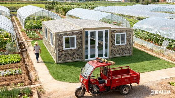 75mm EPSサンドイッチパネルと折りたたみ式20フィートコンテナの鋼製シングルドア（カスタマイズ可能なテラス付き）