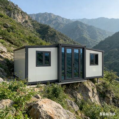 完全にガルバン化された折りたたむ20フィートコンテナ オーダーメイドハウスレイアウトとオプションの入り口