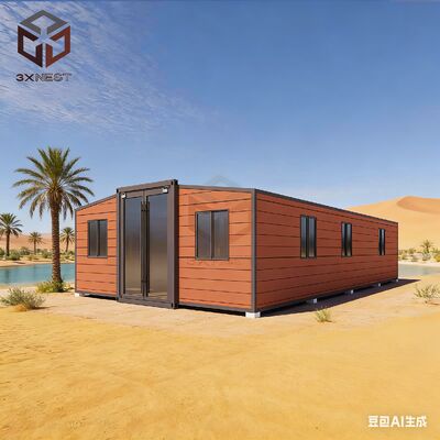 Fireproof 40ft Modular Living Spaces Offering Fire Safety 1 40HQ Shipping Container Can Hold 1 Set Perfect for Industrial Accommodation