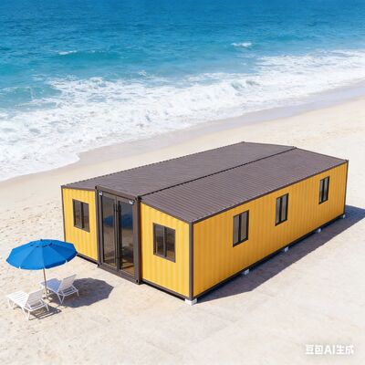 地震耐性グレード8で,床面積72平方メートル,火力耐性グレードAの40フィート拡張コンテナ住宅