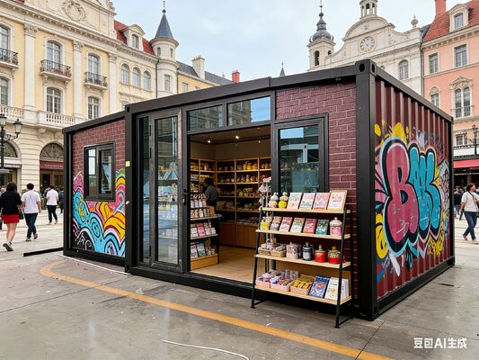 プレアセンブルされたコンポーネント 折りたたみ式20フィートコンテナ、耐火性材料と省スペースモジュール式収納