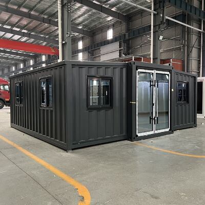 Foldable 20ft Container with 16mm Metal Carved Board, Customizable House Layout, and Waterproof Roof for Prefab Tiny Homes