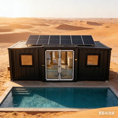 折りたたみ可能な20フィートコンテナ 5級風力耐性 完全に電磁化されたメインフレームとモジュール型住宅のための熱隔音