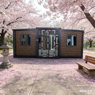 折りたたみ可能な20フィートコンテナ 5900 × 2200 × 2480 mm 折りたたみサイズ 軽鋼製のガルバン化フレーム 簡単に操作するためにカスタマイズ可能