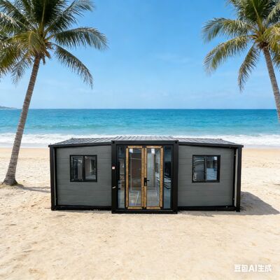 完全にガルバン化 20フィートの折りたたみコンテナ 75mm EPSサンドイッチパネルと30年以上の寿命