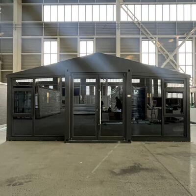 折りたたみ可能な20フィートコンテナ 75mm EPSサンドウィッチパネル,カスタム換気,耐久的な産業用途のための18mm防火水泥繊維床